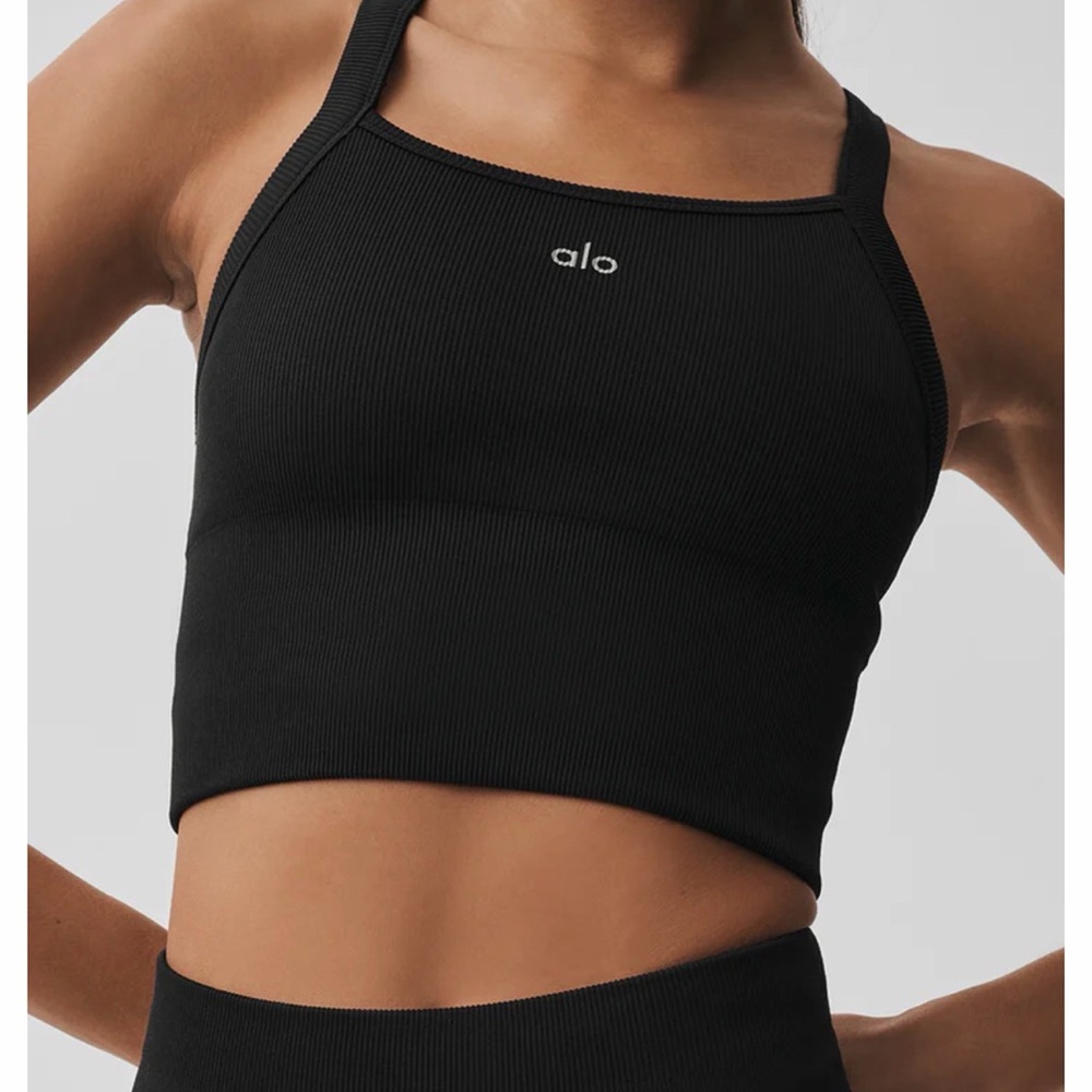 ALO Seamless Ribbed Favorite Bra Tank set of 2 - Picture 4 of 5